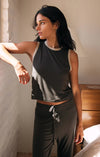 Warmer Days Ringer Cropped Tank