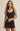 Zoe Silky Rib Tank Bra - Black Sand / XS