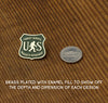 Enamel Lapel Pin, US Forest Service, Sasquatch Department