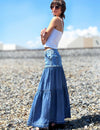 Fun Denim Maxi Skirt