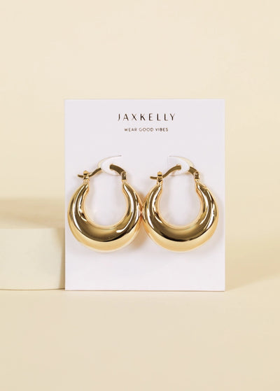 Sculptural Wide Hoop Earring