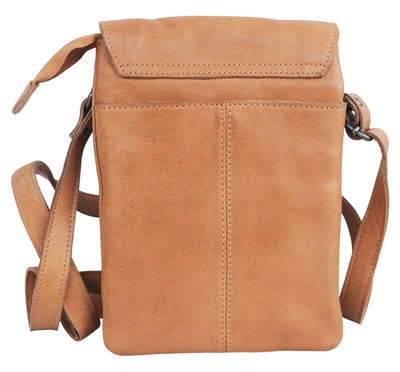 Pippa Handcrafted Leather Crossbody Bags: Camel