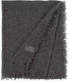 Lightweight Wool Solid Fringe Wrap