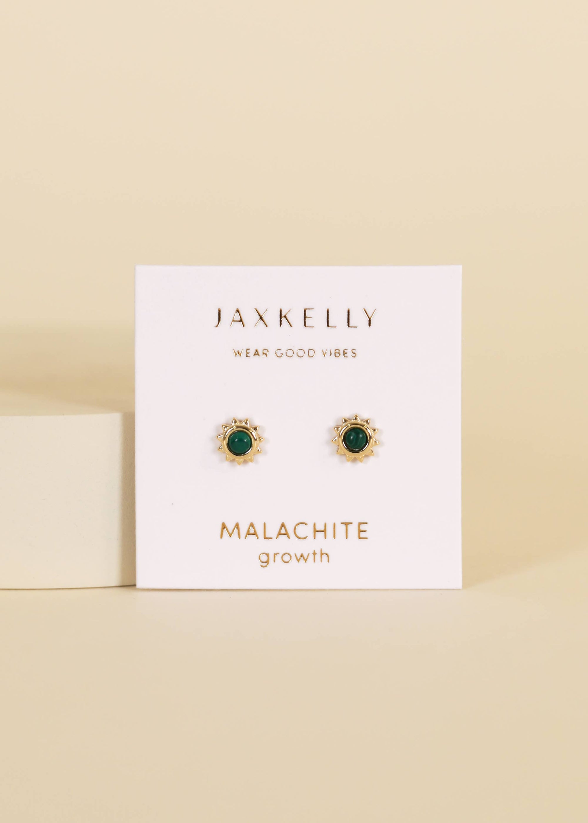 Sun Stud - Malachite - Earring