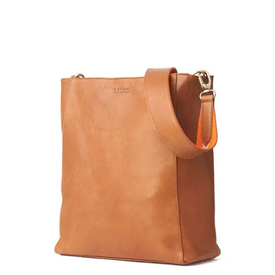 Sofia Leather Bag - Cognac Stromboli Leather