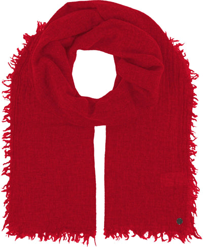 Lightweight Wool Solid Fringe Wrap