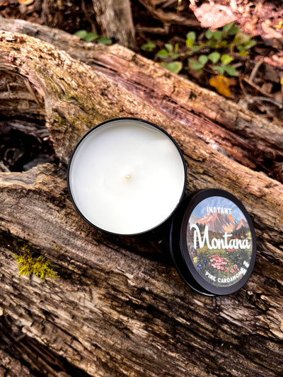 Instant Montana Scented Candle Tin - Pine Cardamom
