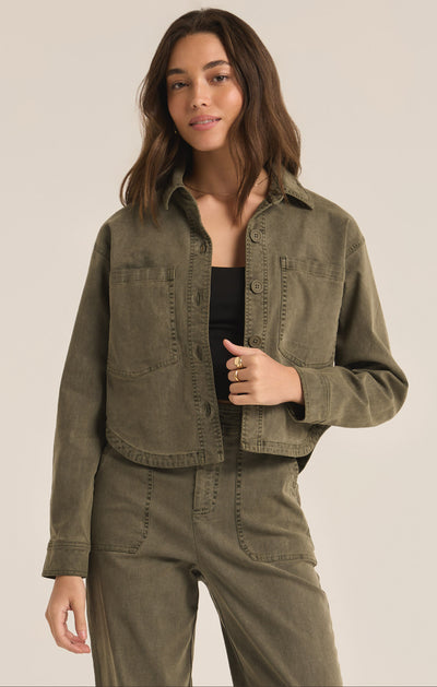 All Day Cropped Washed Jacket