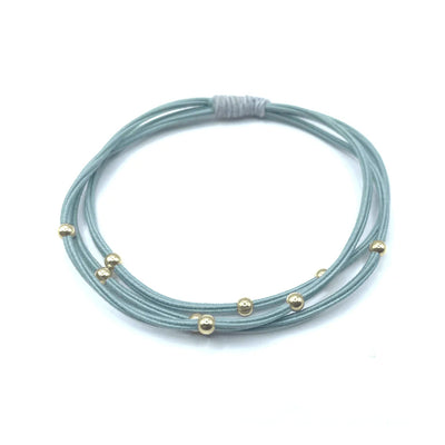 Single 3mm Gold Water Pony Bracelet/Hairband