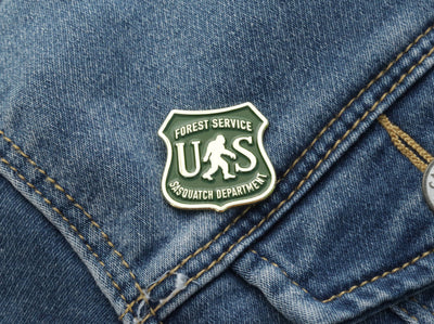 Enamel Lapel Pin, US Forest Service, Sasquatch Department