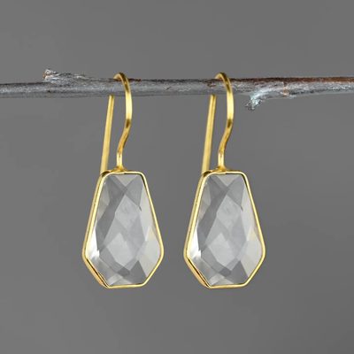 Classic Crystal Trapezoid Earring