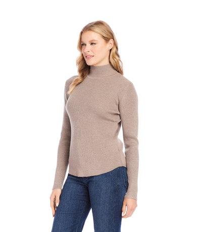 Ribbed Turtleneck Sweater