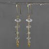 Four Herkimer Diamonds w/ Cast Cone Drop Earrings