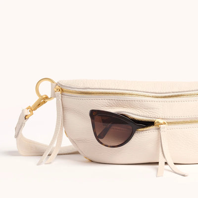 Charles Crossbody MED- Calla Lily White/BG