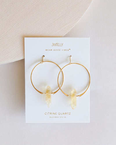 Hoops- Citrine