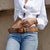 Pip Round Buckle Leather Belt