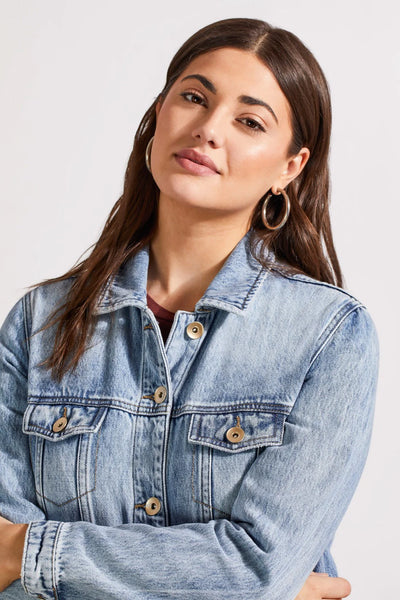 Pocketed Denim Duster Jacket