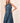 Flowy Denim Button Front Collared Midi Dress