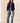 Mixed Media Sweater Jacket w/ Denim Details