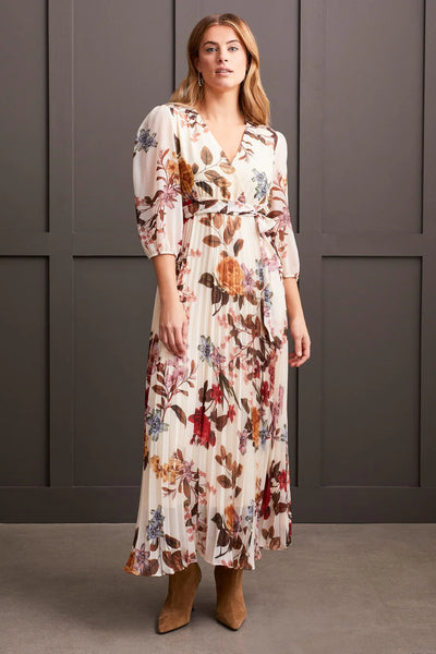 Printed V-Neck Maxi Dress