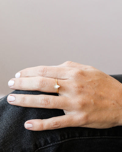 Opal Burst Ring