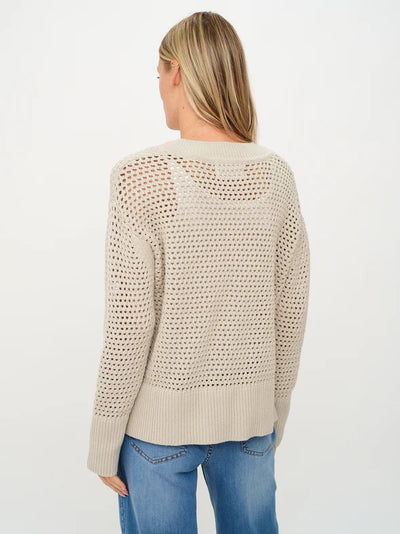 Cameron Crochet V-Neck Sweater
