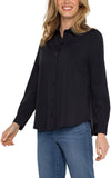 Long Sleeve Button Front Blouse