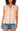 Short Sleeve Blouse W/Ties - Orange/Tan Stripe / XS