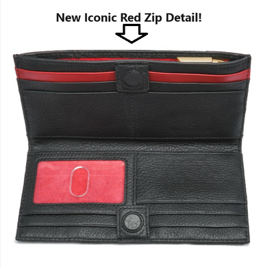 110 North-Black w/Red Zip