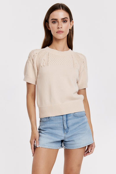 Elsie Short Sleeve Sweater