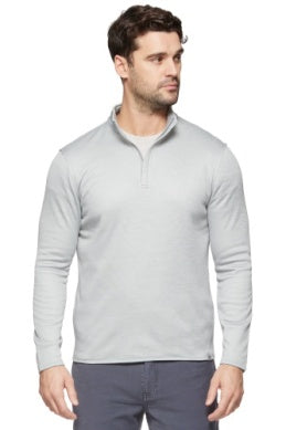 Tipton Striped Fleece Mock Neck