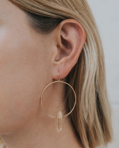 Hoops- Citrine